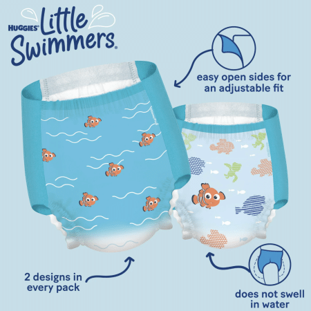Huggies Little Swimmers swim diapers available with highchair and booster seat rentals in Oahu.